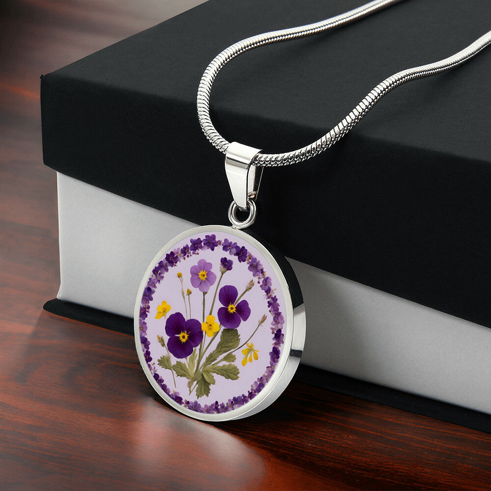 February Birth Flowers Violet Primrose-[Heartfelt Family Gift]