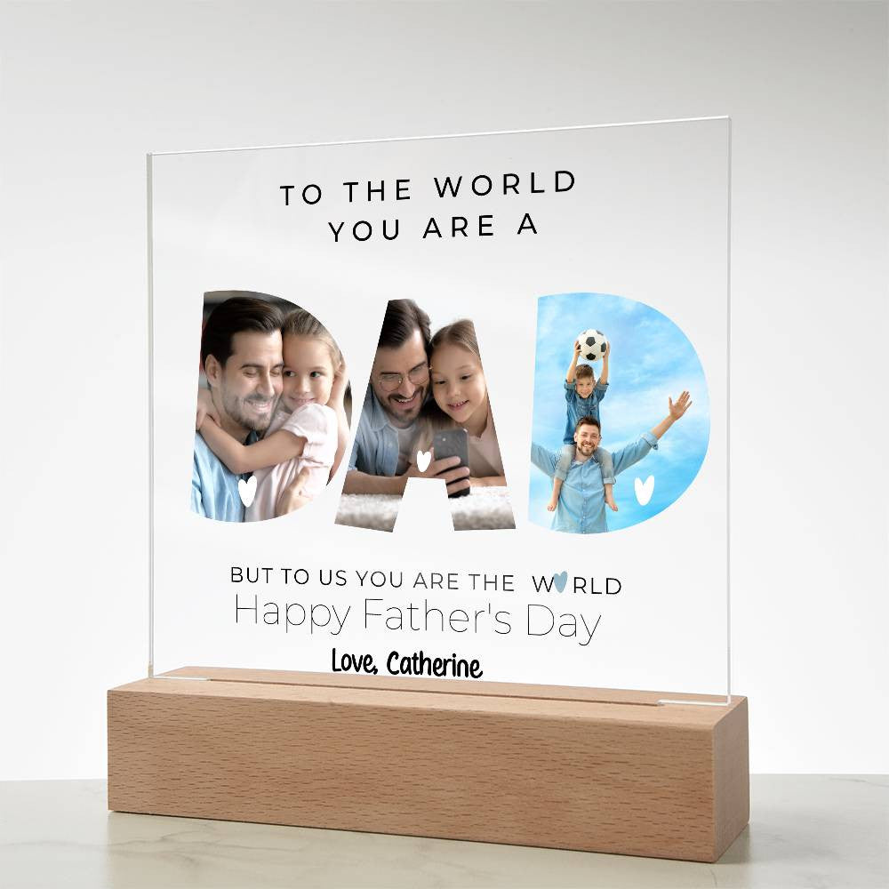 Dad Photo Plaque-[Heartfelt Family Gift]
