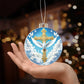 Cross and Dove Acrylic Christmas Ornament-[Heartfelt Family Gift]