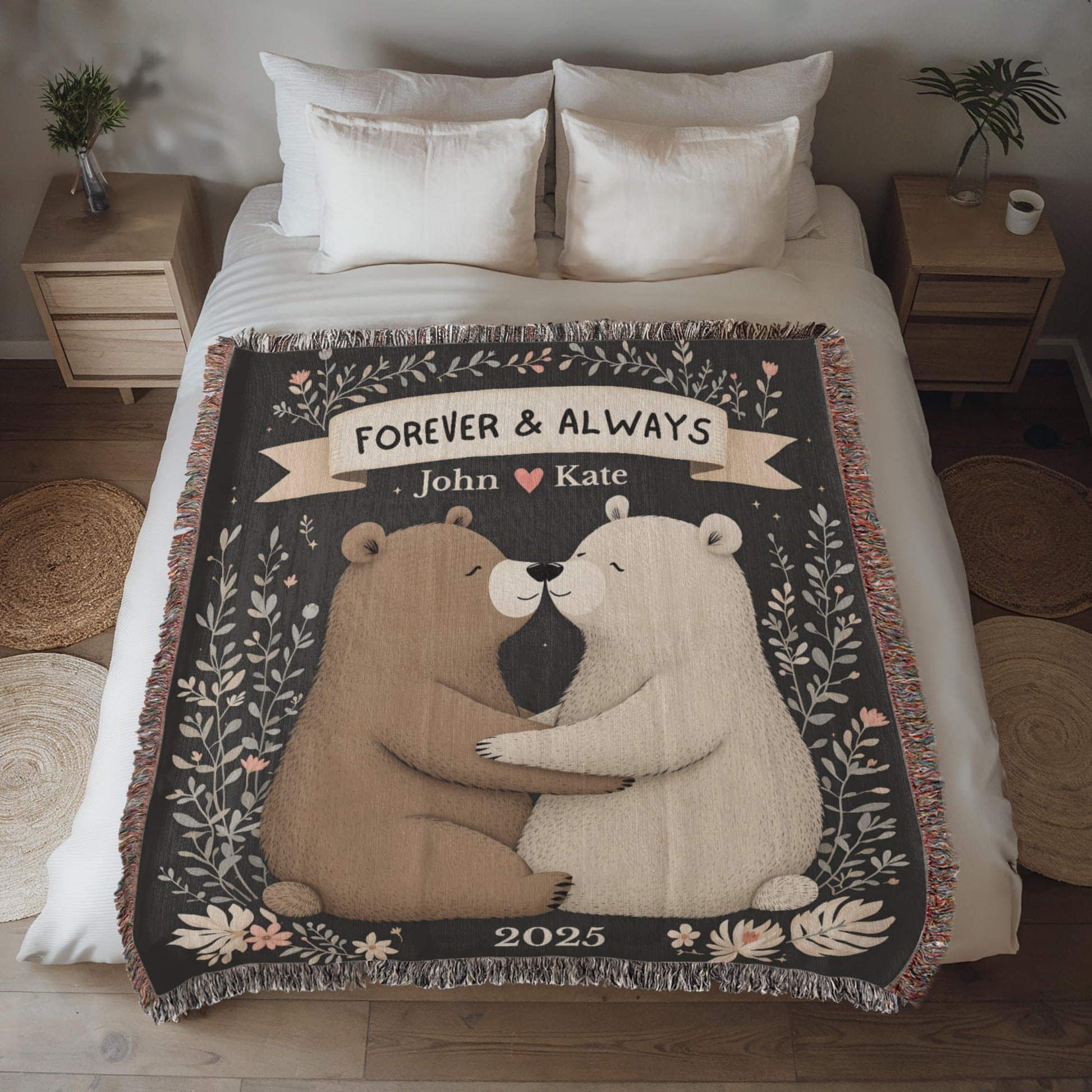Bear Couple Snuggle Blanket-[Heartfelt Family Gift]