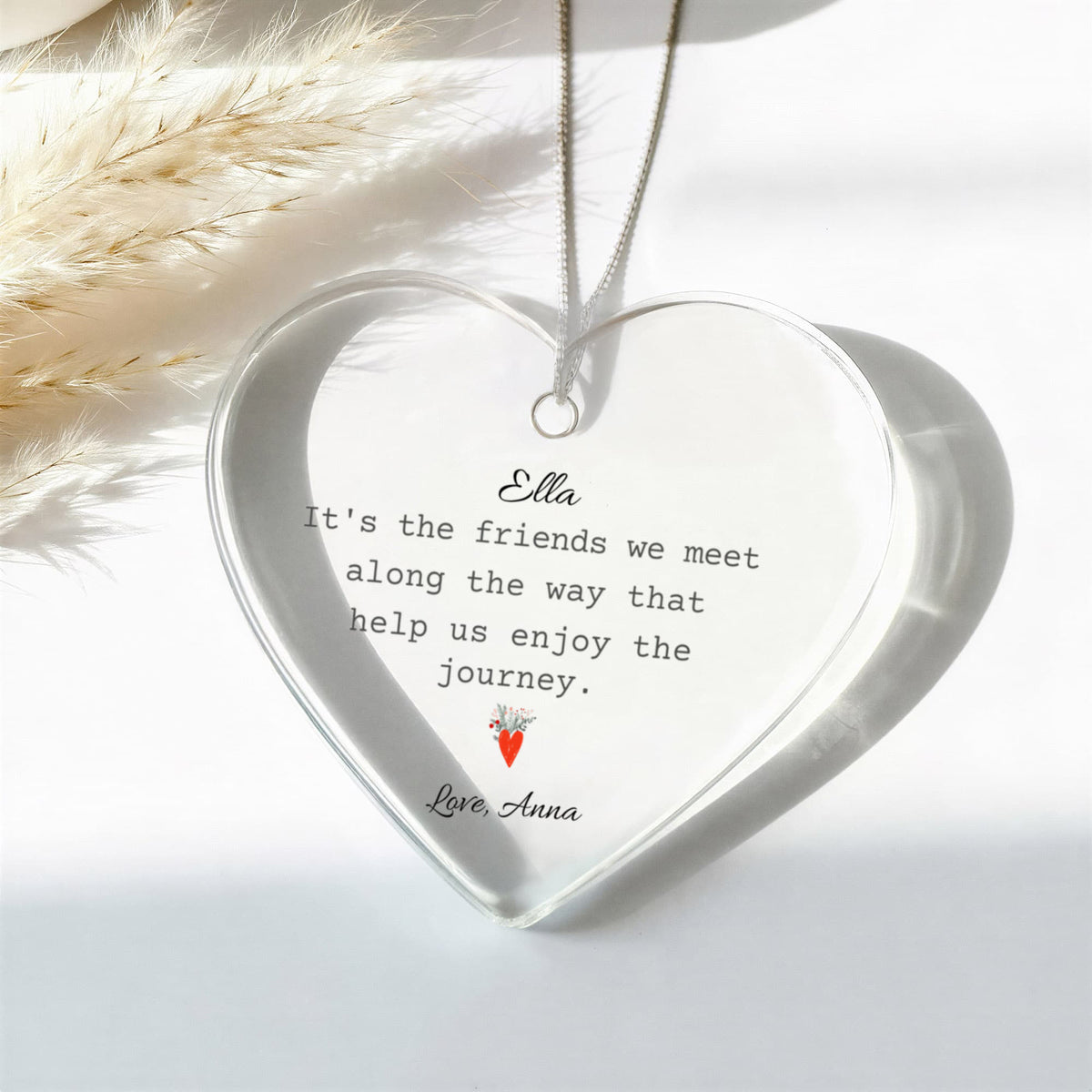 Friend  Heart Christmas Ornament