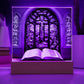 Christian Decor Holy Bible and Stained Glass Cross-[Heartfelt Family Gift]