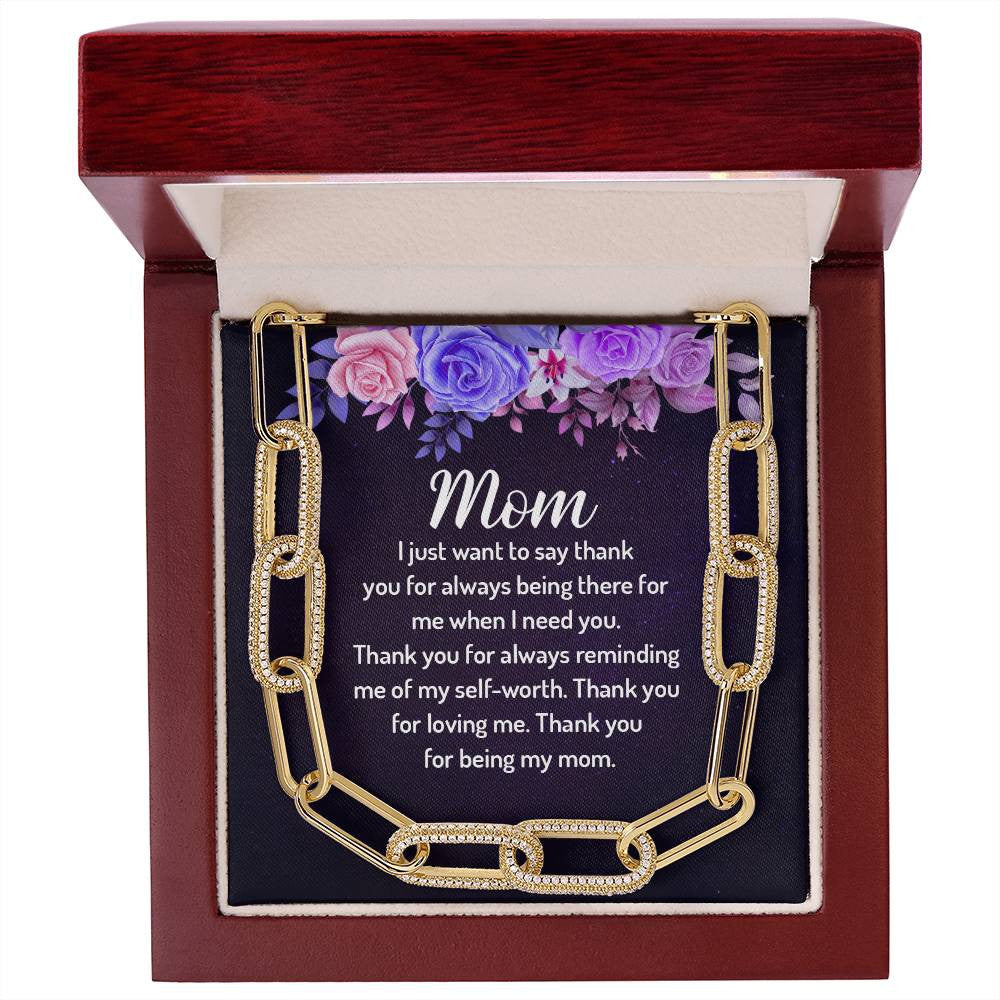 Mom Forever Linked Necklace-[Heartfelt Family Gift]