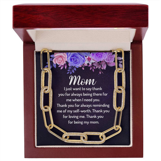 Mom Forever Linked Necklace-[Heartfelt Family Gift]