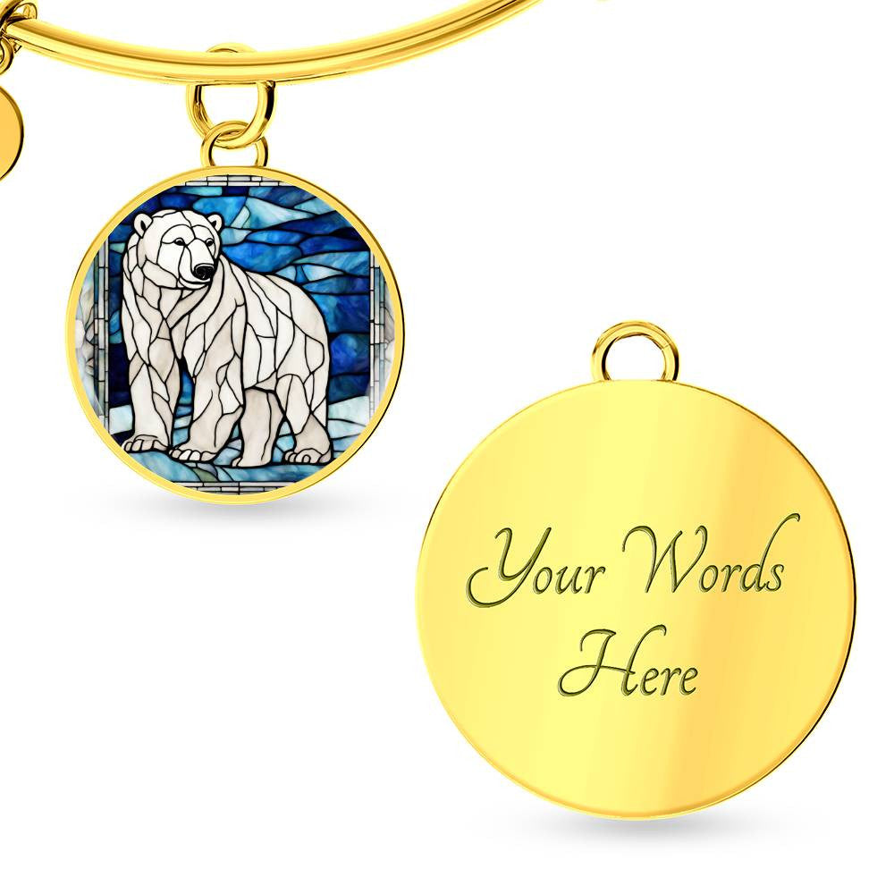 Polar Bear Necklace or Bangle Bracelet-[Heartfelt Family Gift]