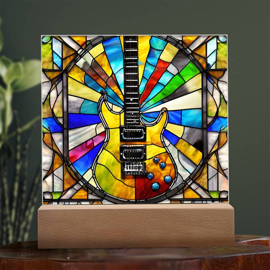 Electric Guitar Acrylic Plaque-[Heartfelt Family Gift]