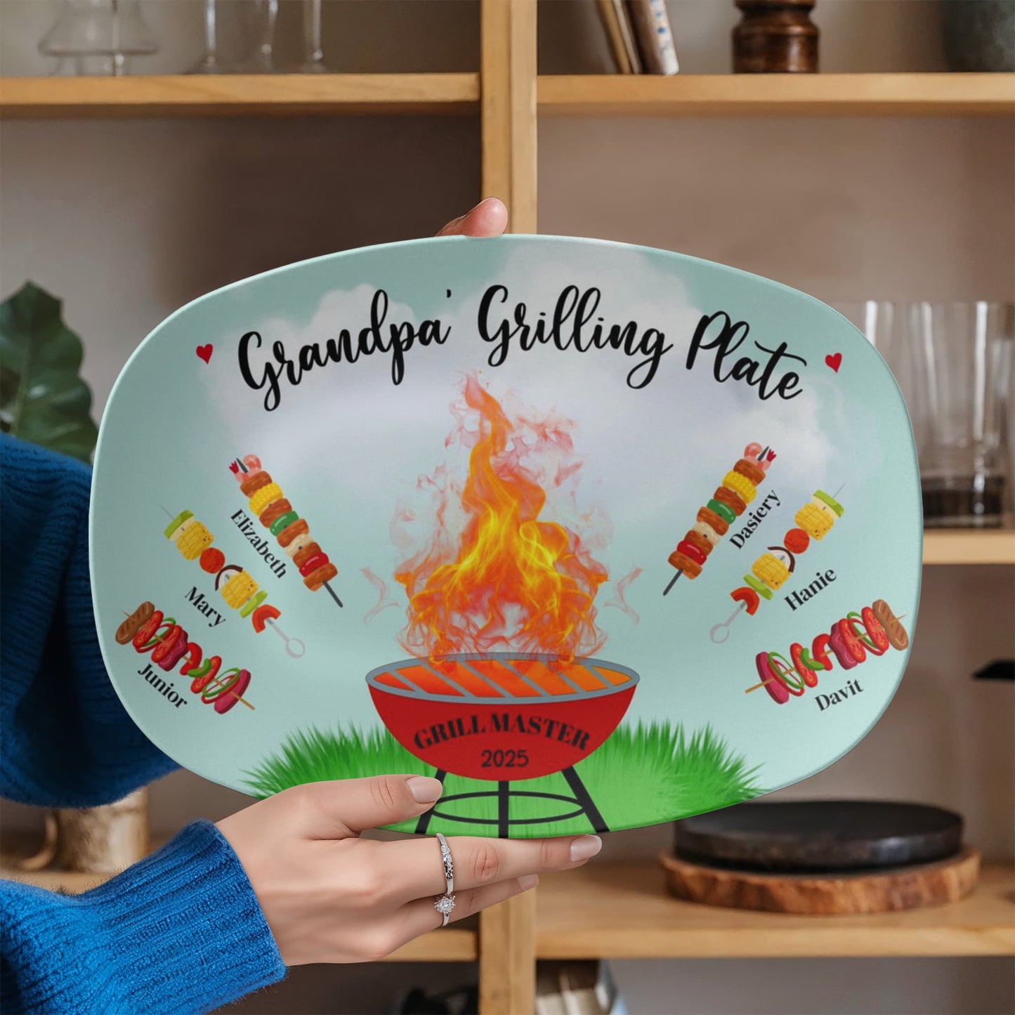 Grandpa's Grilling Platter 10”x14” Platter