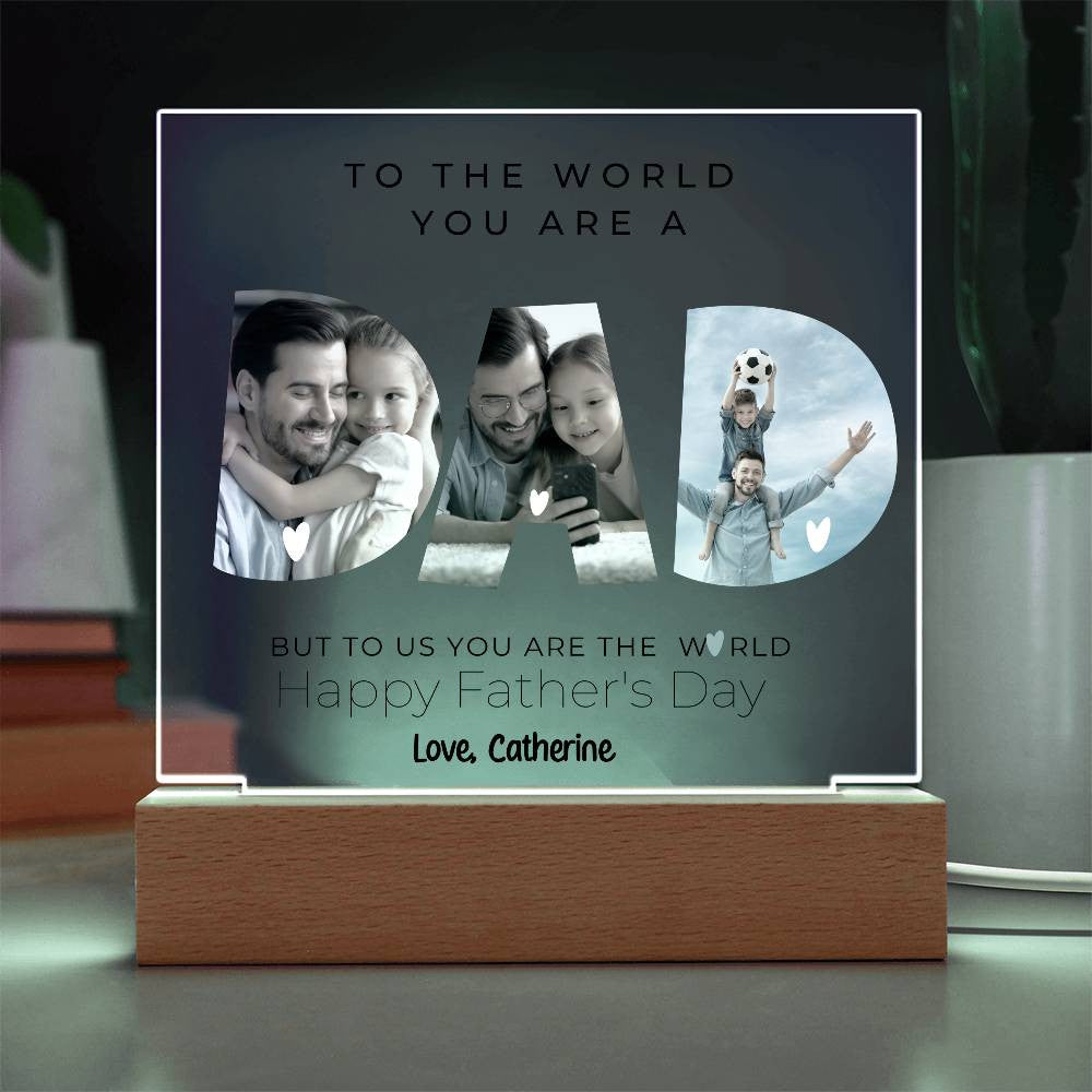 Dad Photo Plaque-[Heartfelt Family Gift]