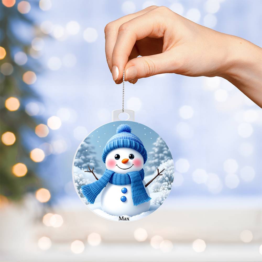 Snowman Acrylic Ornament