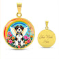 Beagle Dog Engraved Rainbow Bridge Memorial Necklace-[Heartfelt Family Gift]
