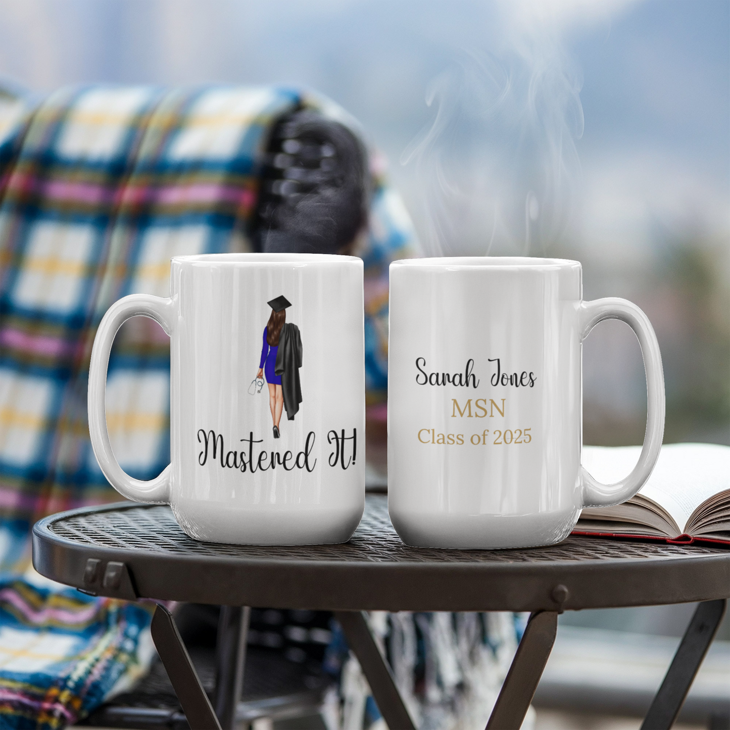 Personalized Masters Degree MSN Nursing Graduation Mug-[Heartfelt Family Gift]