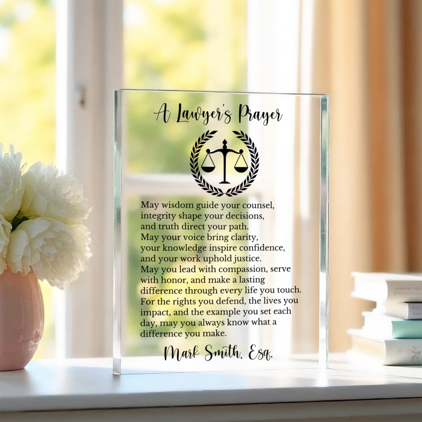 A Lawyer's Prayer Plaque Gift