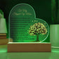 Stepped Up Mom Acrylic Heart Plaque Gift-[Heartfelt Family Gift]