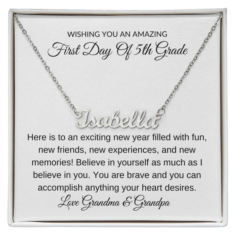 1st Day of School Necklace Gift-[Heartfelt Family Gift]