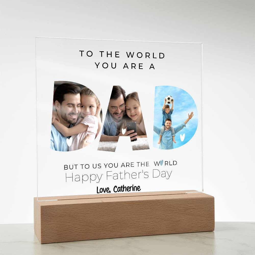 Dad Photo Plaque-[Heartfelt Family Gift]