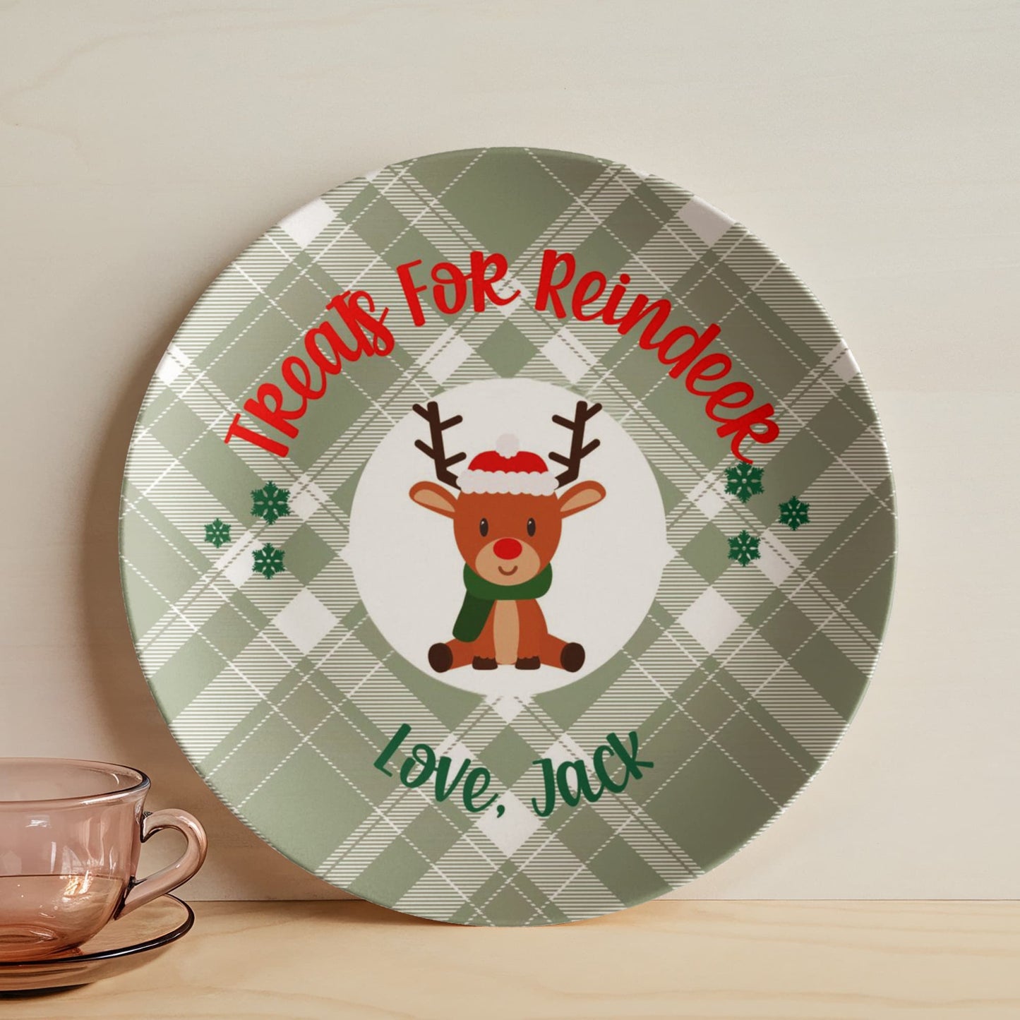 Cookies For Santa Personalized Plate