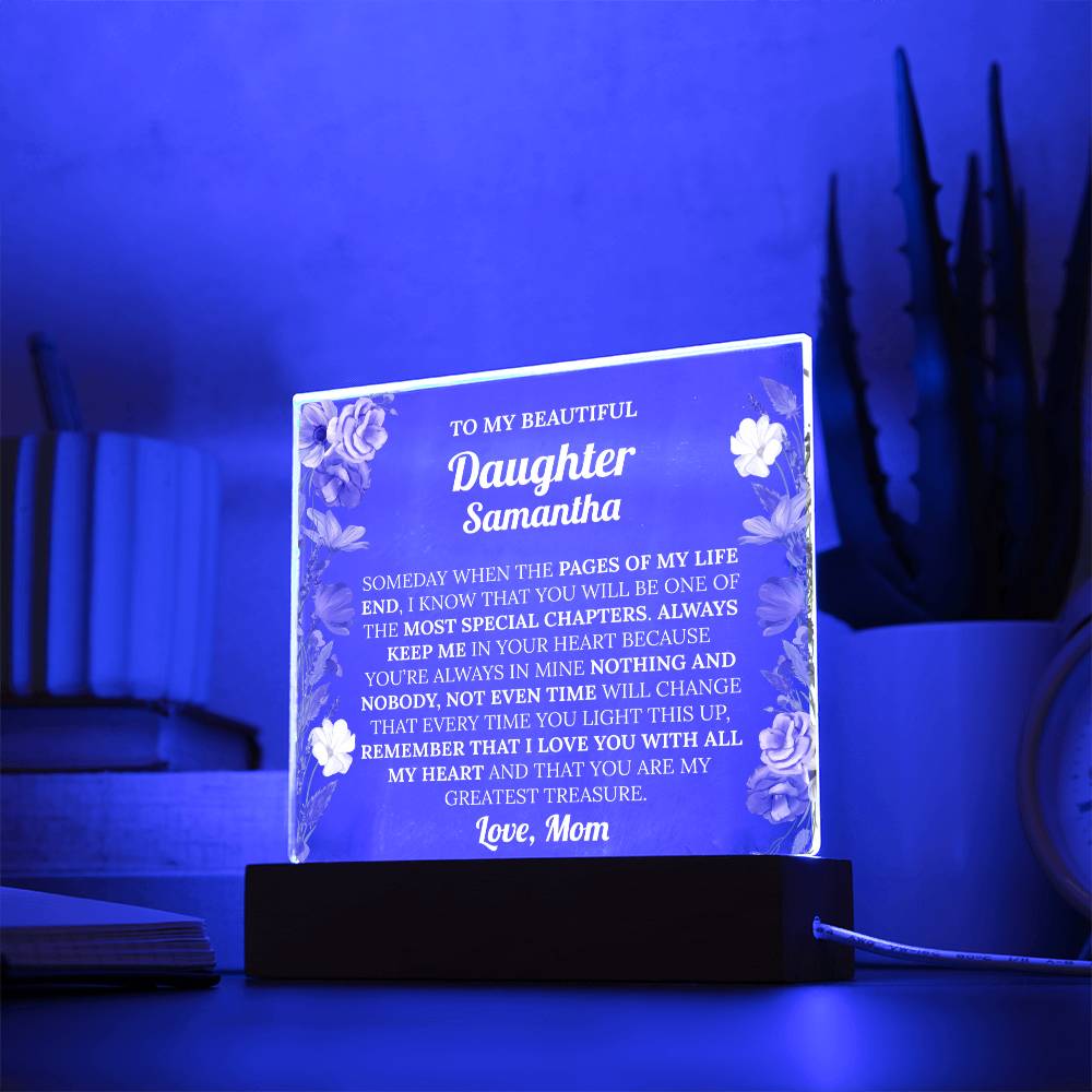 Personalized Daughter Acrylic Plaque