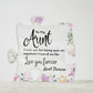 Aunt Acrylic Puzzle Plaque-[Heartfelt Family Gift]