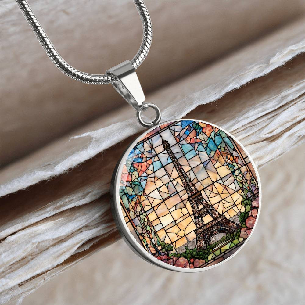 Eiffel Tower Paris Engraved Necklace-[Heartfelt Family Gift]