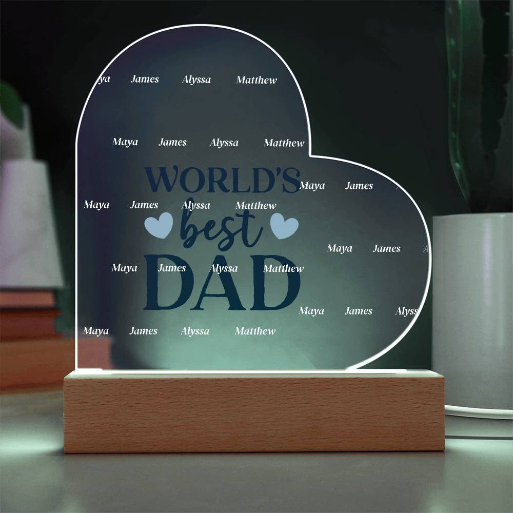 Acrylic Heart Plaque-[Heartfelt Family Gift]