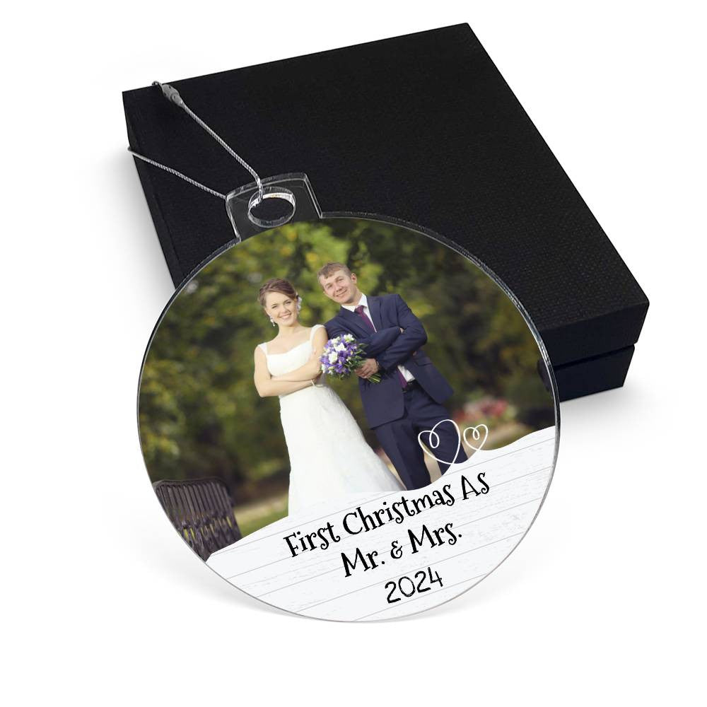 First Christmas as Mr Mrs Married Ornament-[Heartfelt Family Gift]