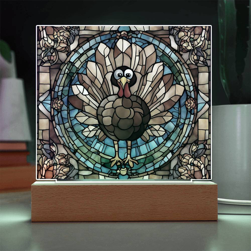 Thanksgiving turkey acrylic plaque-[Heartfelt Family Gift]