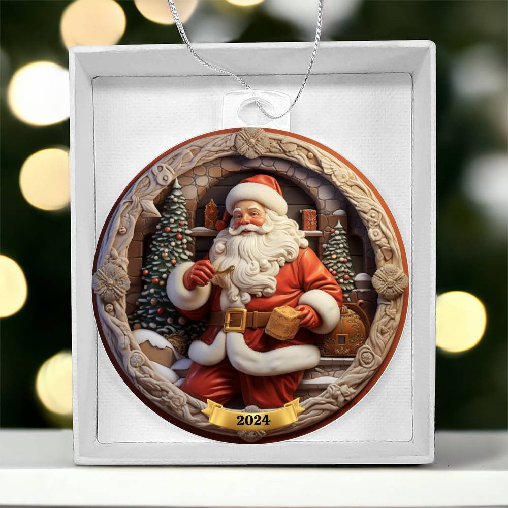 Santa Christmas Ornament-[Heartfelt Family Gift]