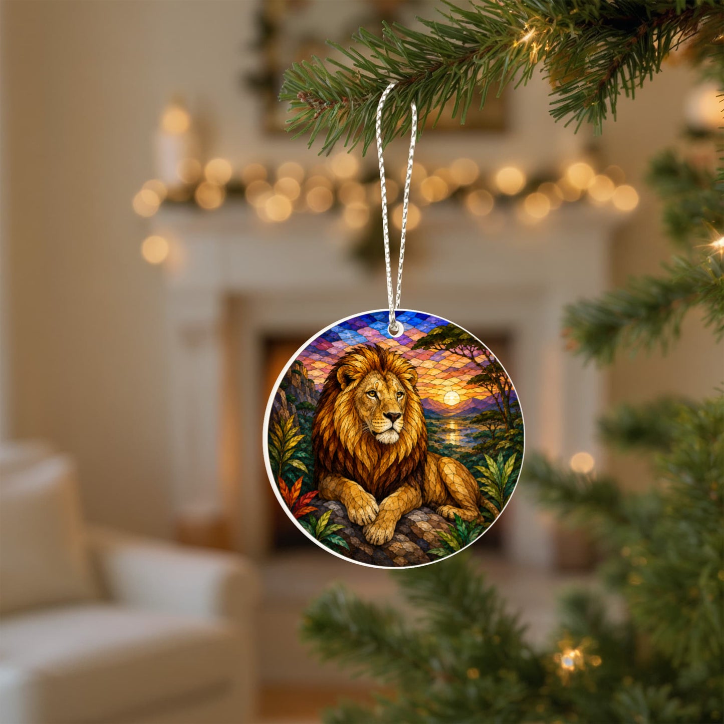 Jungle Animals Christmas Ornament