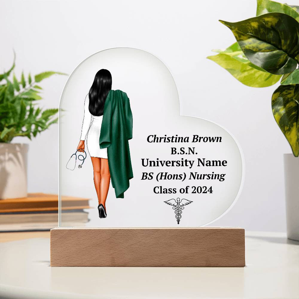 Personalized Nursing Graduation LED Plaque Gift-[Heartfelt Family Gift]