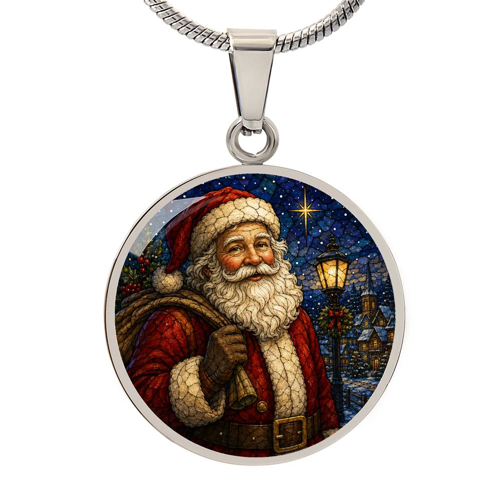 Personalized Santa Engraved Necklace