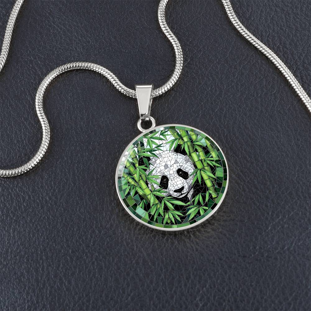 Panda Engraved Necklace
