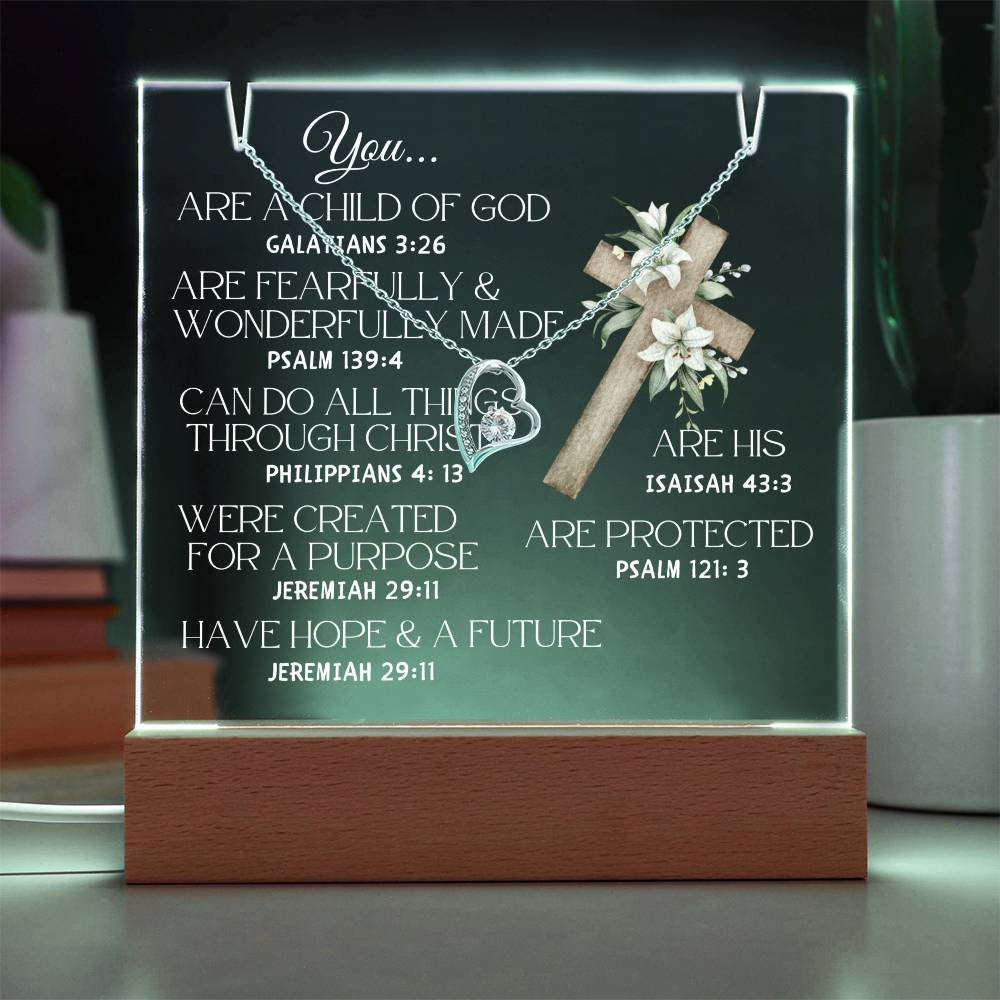 Child of God Necklace and Jewelry holder Gift Set-[Heartfelt Family Gift]