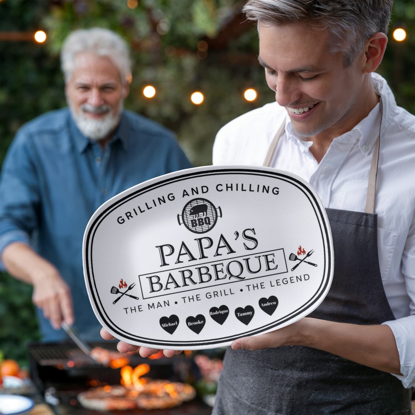 Papa's Grilling BBQ Platter 10”x14” Platter