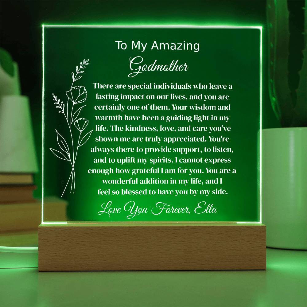 Godmother Lighted Plaque