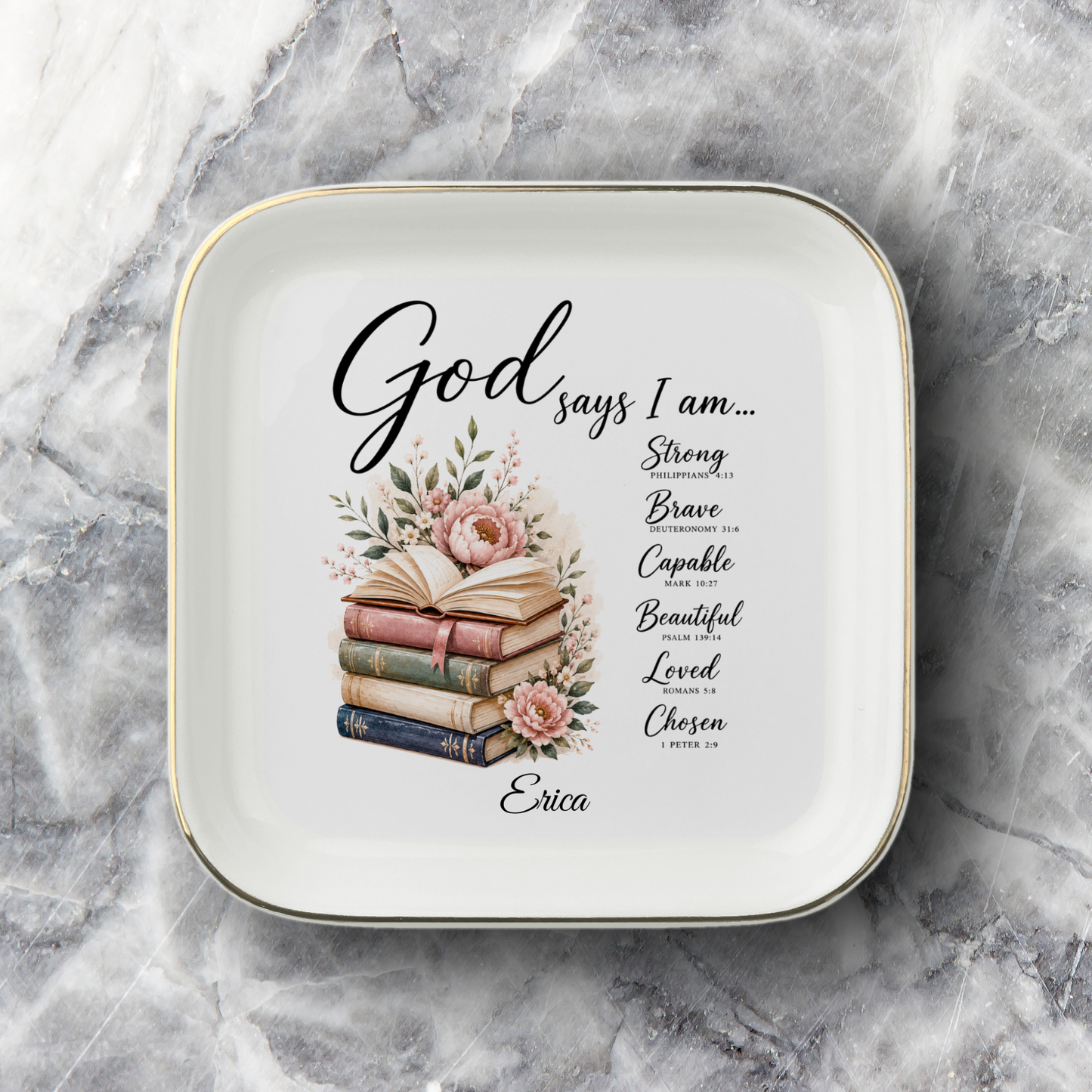 Book Lover Christian Jewelry dish