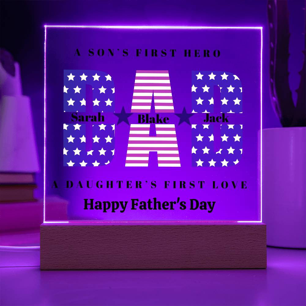 Dad Acyllic Plaque-[Heartfelt Family Gift]