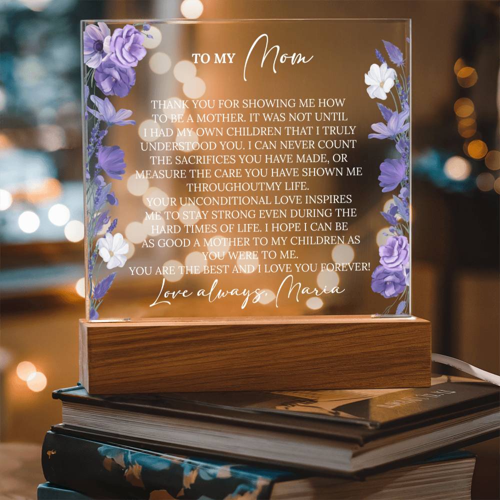 Personalized Mom Acrylic Plaque