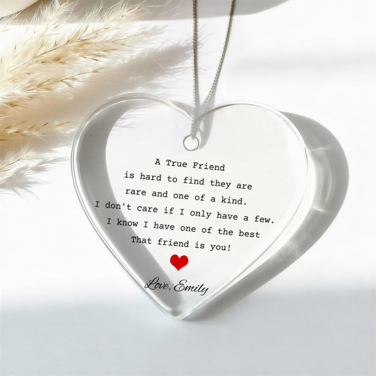 Friendship Ceramic Heart Ornament