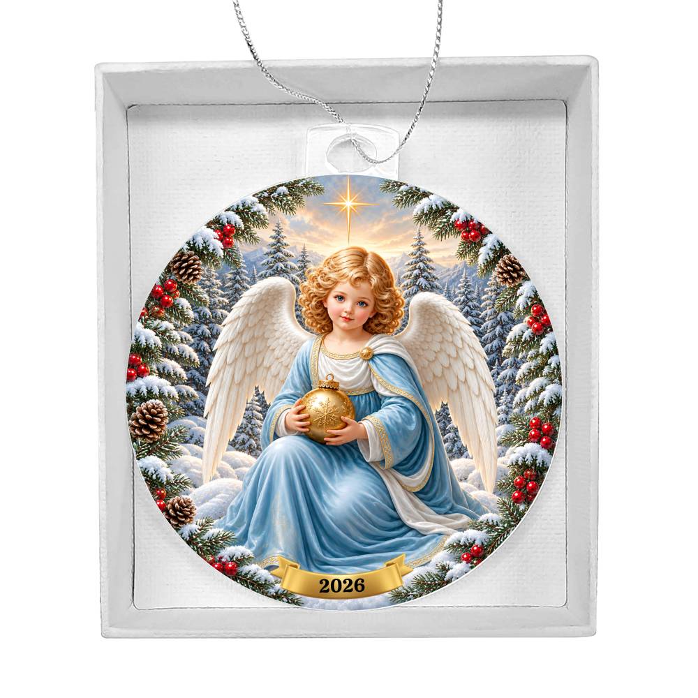 Angel Cherub Christmas Tree Ornament