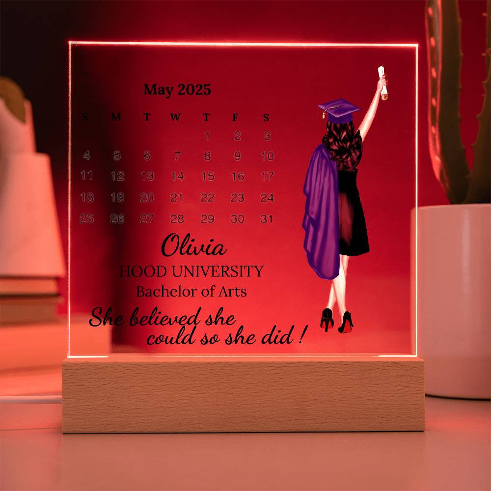Personalized Graduation Plaque for 2025 Graduate-[Heartfelt Family Gift]