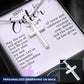 Easter Gift - Personalized Stainless Steel Cross Necklace - Engraved-[Heartfelt Family Gift]