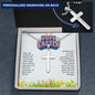 Easter Gift - Personalized Stainless Steel Cross Necklace - Engraved-[Heartfelt Family Gift]