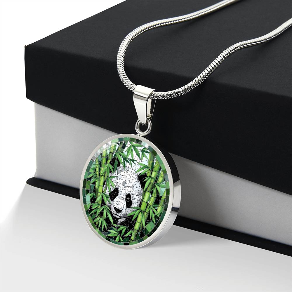 Panda Engraved Necklace