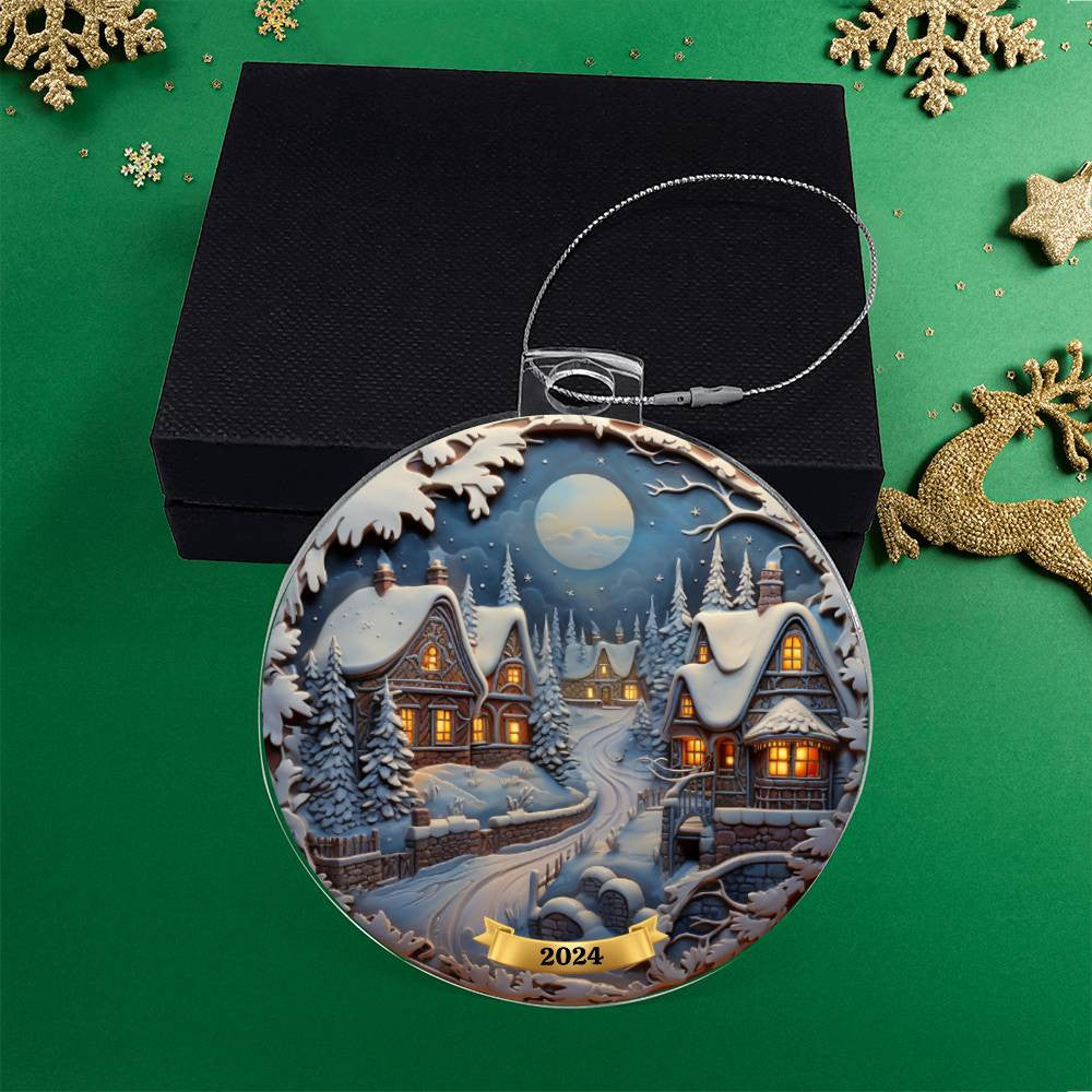 Winter Christmas Tree Ornament-[Heartfelt Family Gift]
