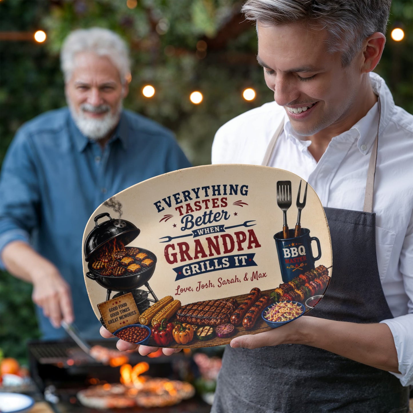 Everything Tastes Better When Dad Grills It BBQ Plate