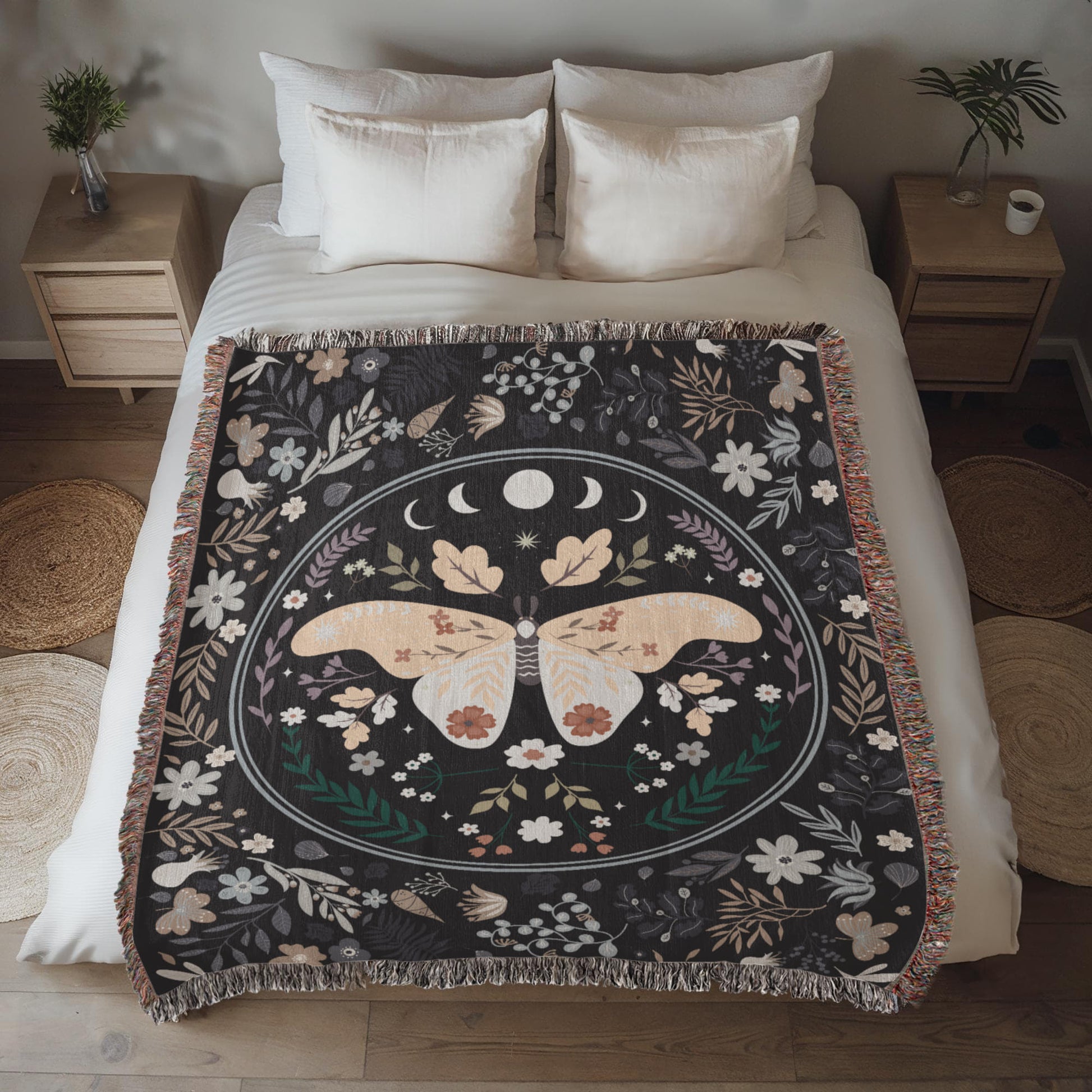 Butterfly Blanket Heirloom Woven Blanket 50x60-[Heartfelt Family Gift]