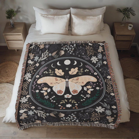 Butterfly Blanket Heirloom Woven Blanket 50x60-[Heartfelt Family Gift]