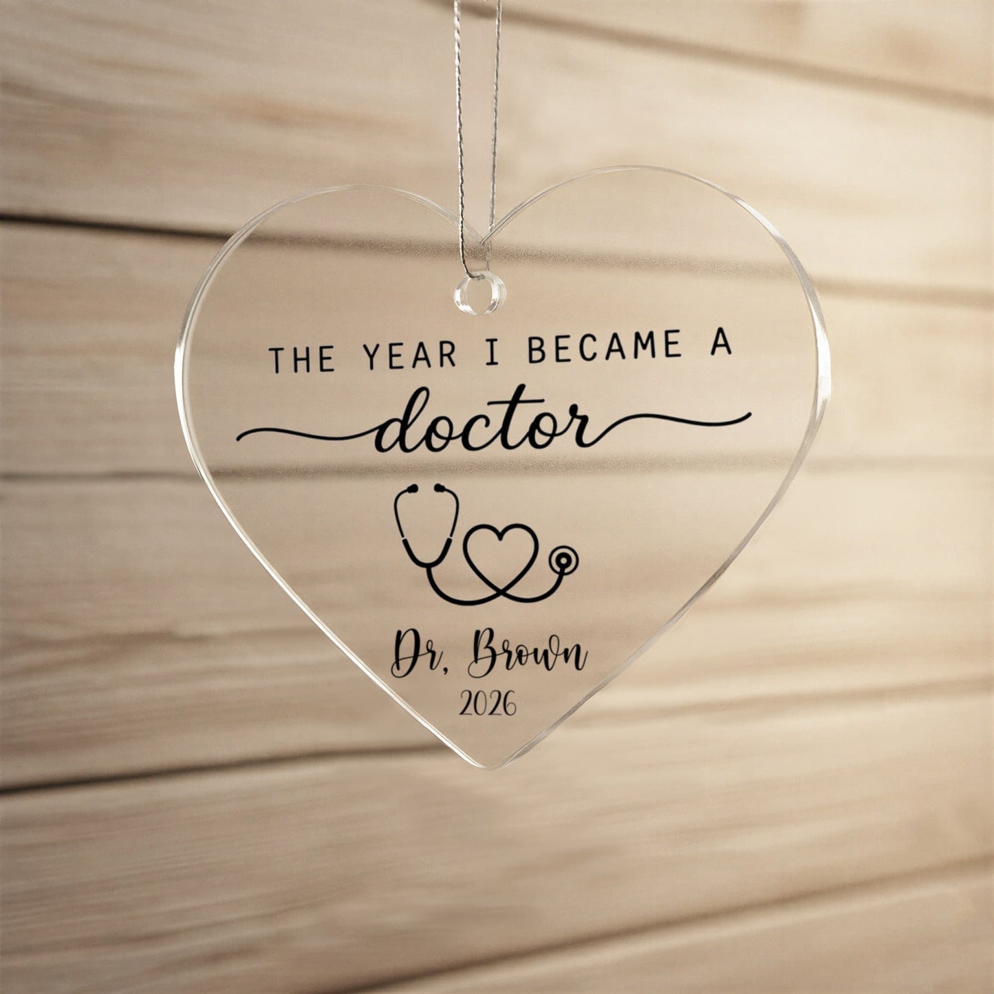 1st Christmas As A Doctor Ornament