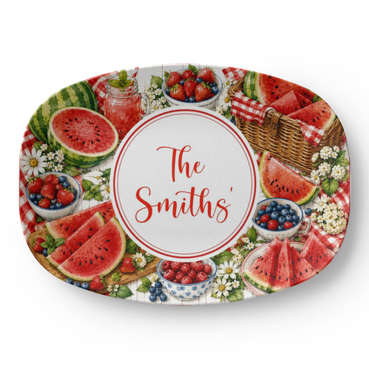 Personalized Watermelon Picnic Serving Tray