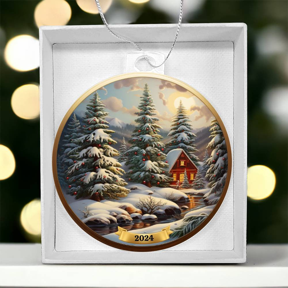 Winter Woodland Christmas Tree Ornament-[Heartfelt Family Gift]